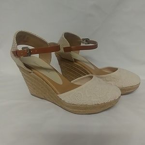 American Eagle Espadrille & Lace Wedge